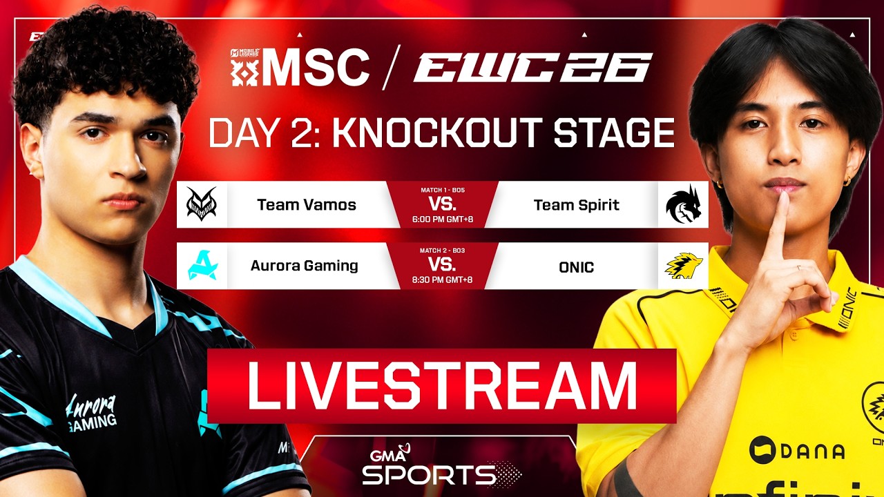 MLBB MSC AT EWC 2026: AURORA GAMING VS ONIC | LIVE | KNOCKOUT STAGE | JULY 30, 2026