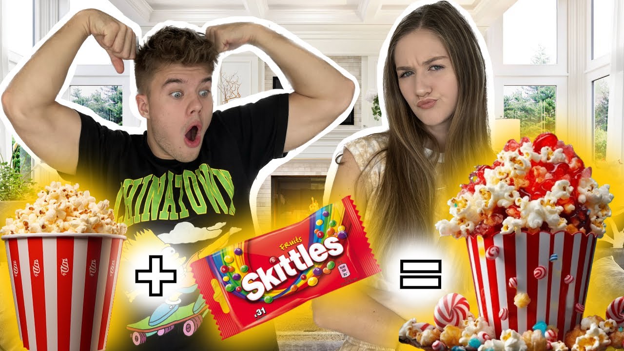 Zkoušíme LIFEHACKY - skittles popcorn a další😱