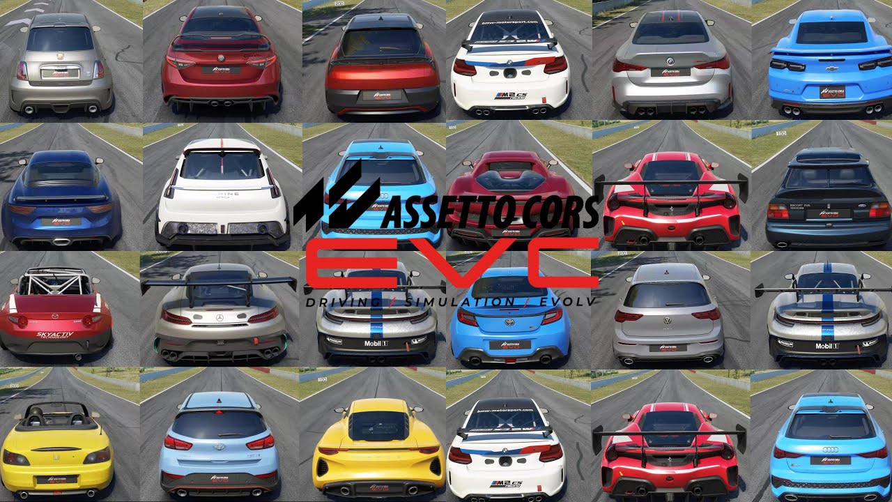 ASSETTO CORSA EVO | ALL 20 INITIAL EARLY ACCESS CARS GAMEPLAY SOUND TEST
