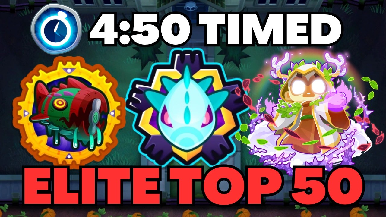BTD6 | Bloonarius Elite | Boss Ranked in 4:50 Minutes | FULL STEP BY STEP - Haunted TOP 50 Guide