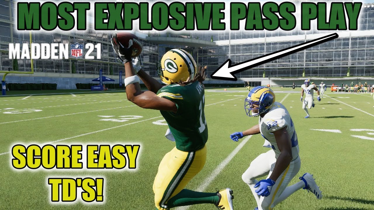 THE MOST EXPLOSIVE PASSING PLAY IN MADDEN 21! SCORE EASY TD'S VS THE META DEFENSE! MADDEN 21 TIPS