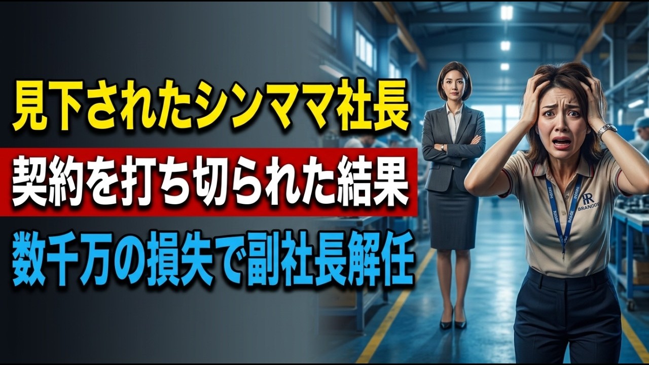 「もういらないからｗ」ママ友副社長の独断で長年続く取引が中止。お望み通り、納品やめた結果会社が崩壊危機に…