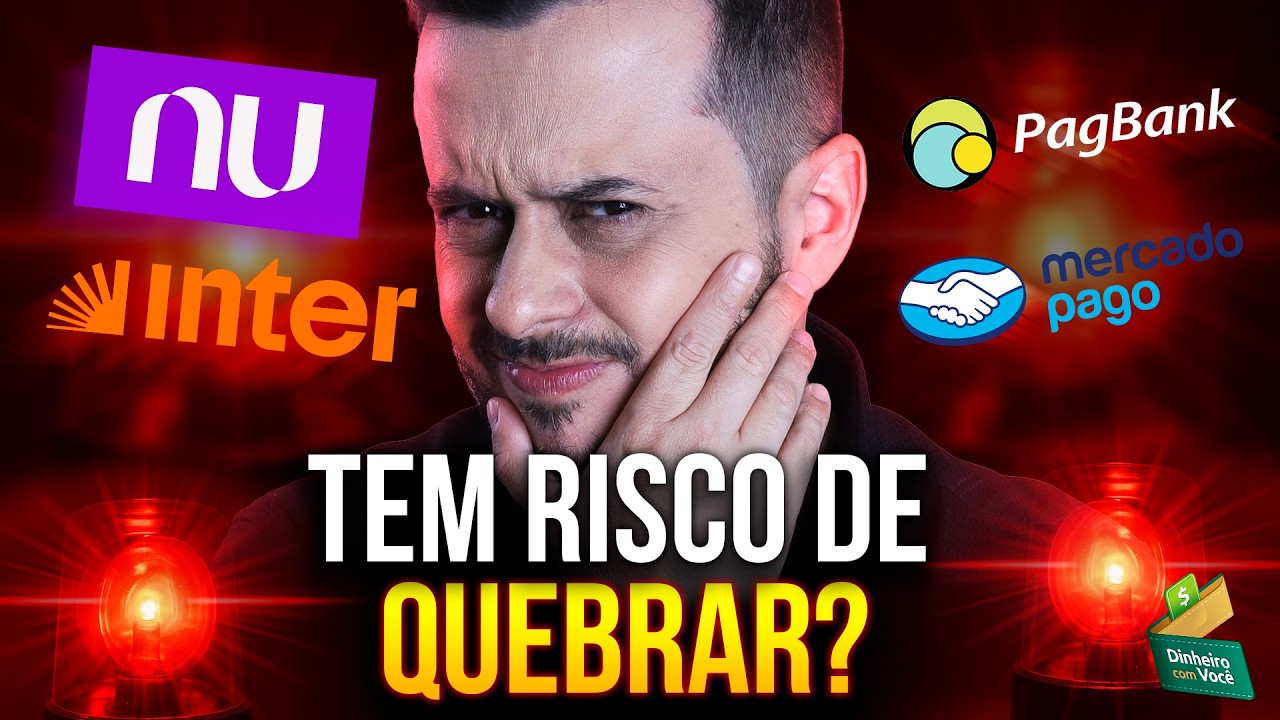 É REALMENTE SEGURO DEIXAR DINHEIRO NO NUBANK, INTER, MERCADO PAGO?