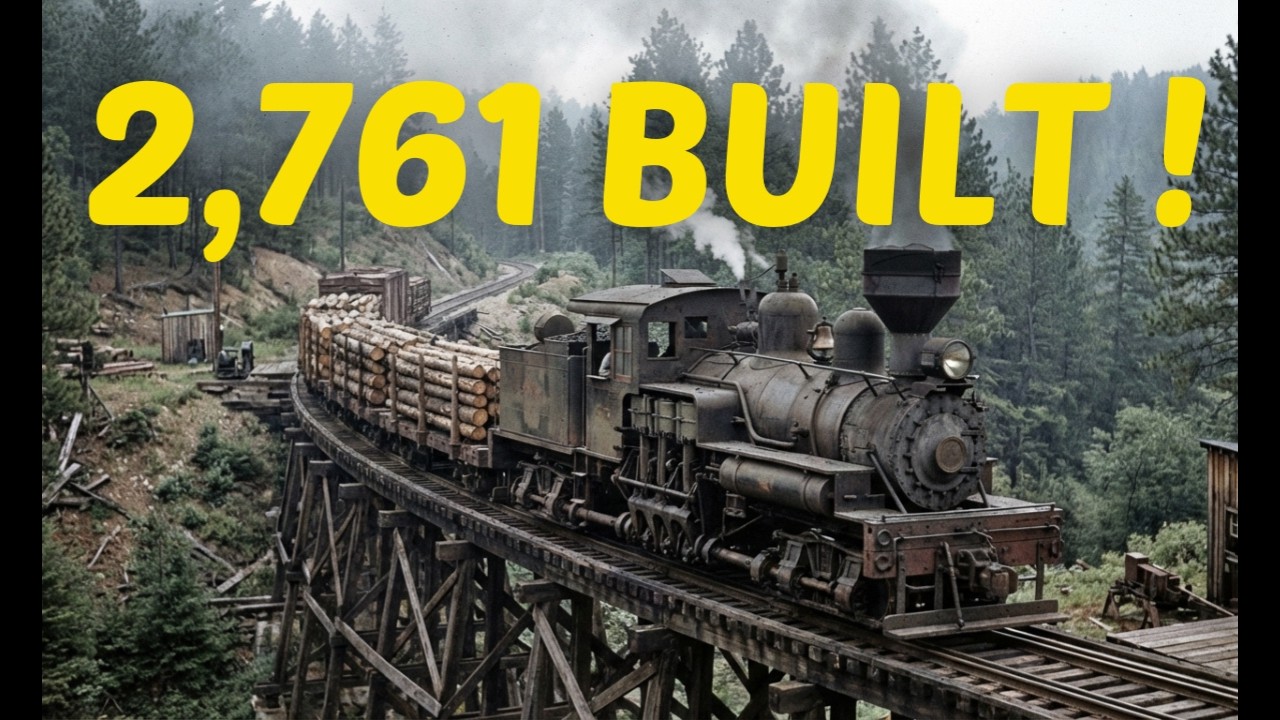 The 2,761 Geared Locomotives Engineers Called Ugly - Then They Climbed 45-Degree Grades