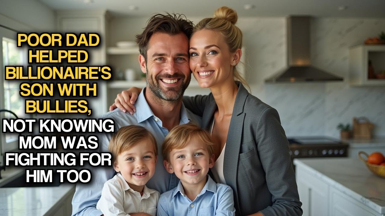 Poor Dad Helped Billionaire's Son With Bullies, Not Knowing Mom Was Fighting For Him Too