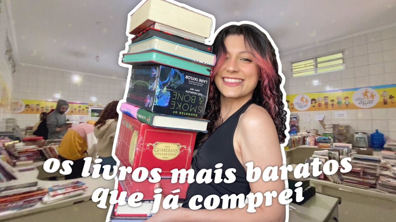 fui na MELHOR FEIRA DE LIVROS e paguei 10 reais em livros de 400!