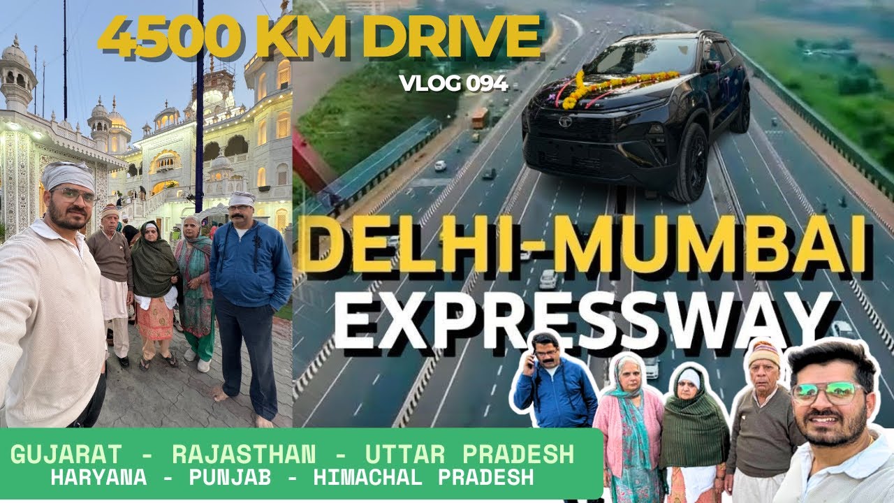 4500 KM Road Trip | Delhi-Mumbai Expressway | Trip with my Nana Nani | Tata Harrier | Deepanshu Hans