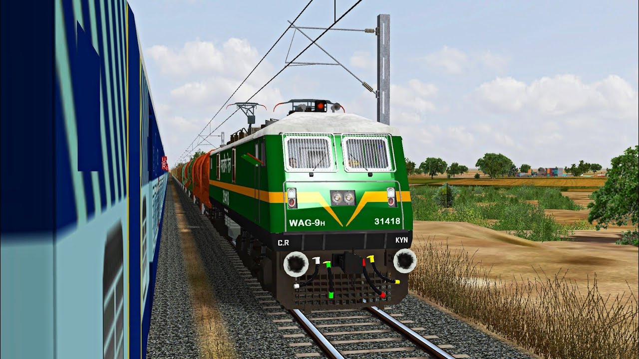 Ultimate High Speed Overtakes, Crossings | Khandesh | MSTS Open Rails - Indian Railways