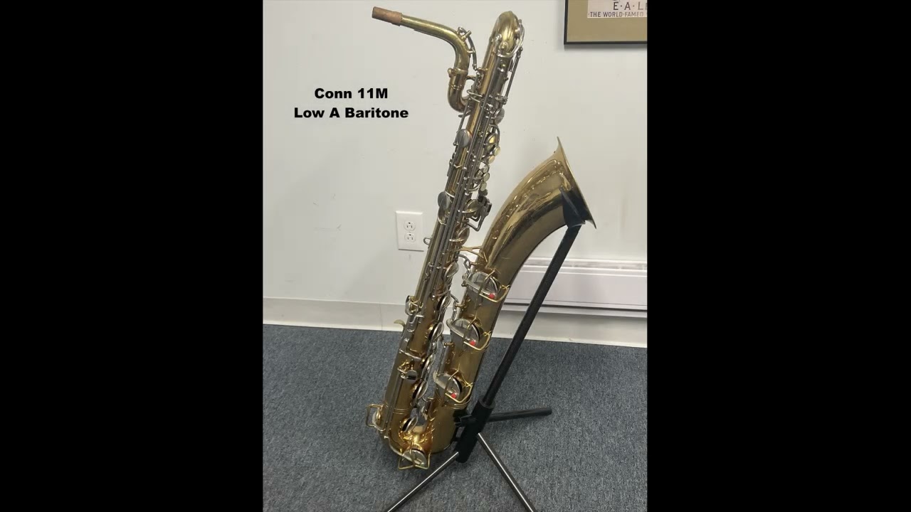 American low A baritone saxophone comparison
