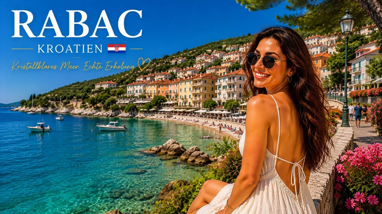 Rabac Croatia 🇭🇷 in 4k, [Walking Tour] (Labin) UHD Albona