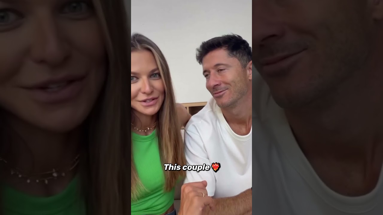 Anna and Robert ❤️ #annalewandowska #lewandowski #lewandowskibarcelona #robertlewandowski