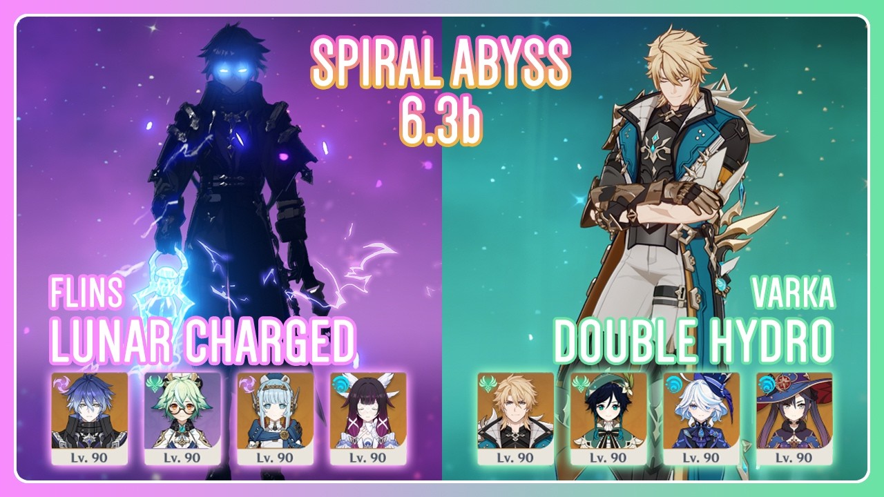 C2 Flins Lunar Charged & C0 Varka Double Hydro | Spiral Abyss 6.3b | Genshin Impact