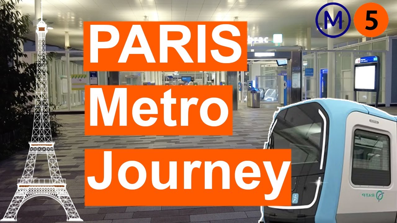 Paris Metro - M5 Voyage Complet Full Journey