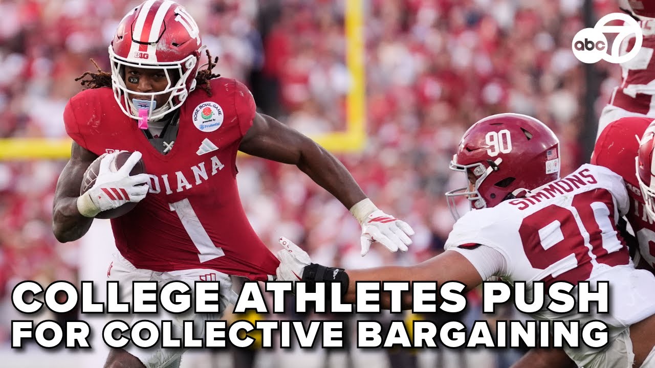 College athletes call for collective bargaining as Congress debates reforms