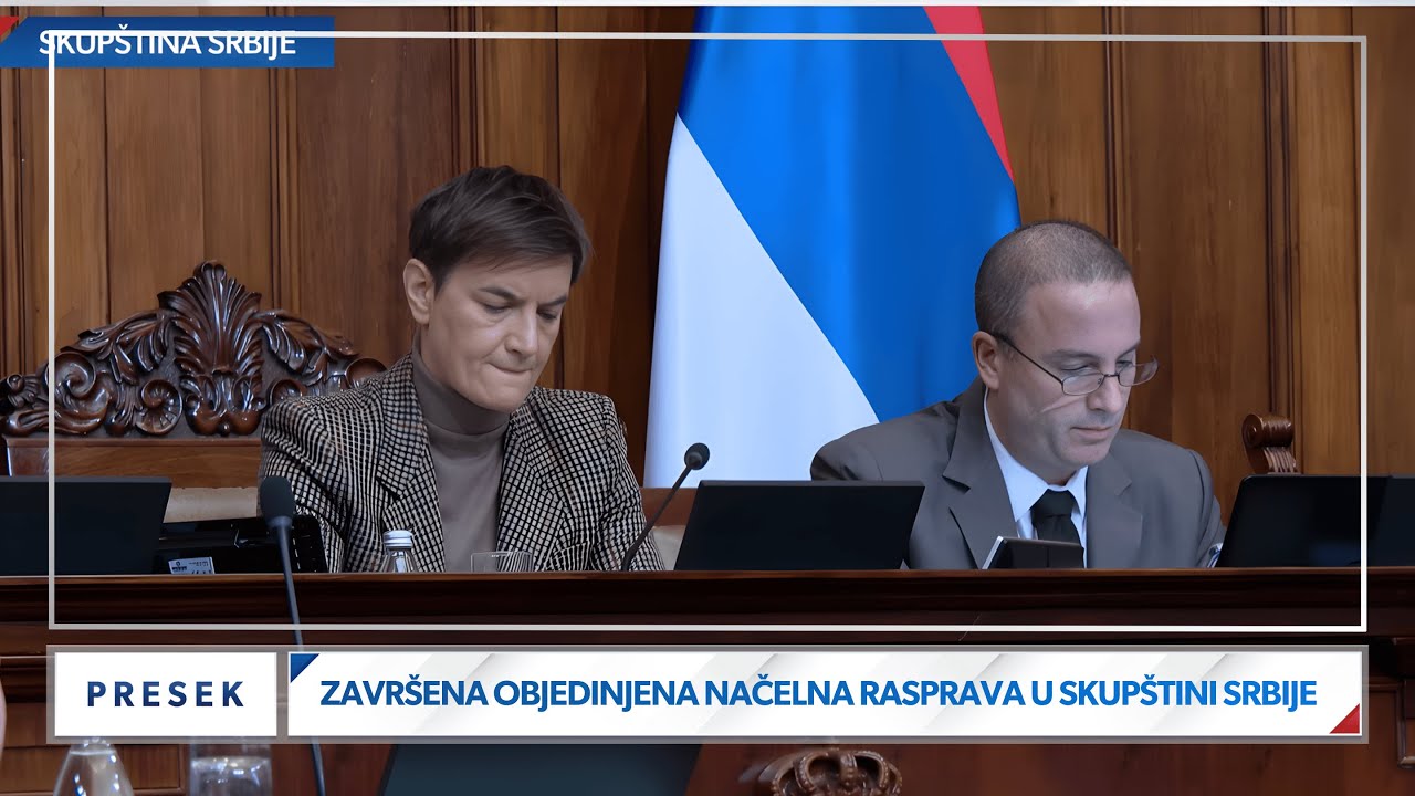 Završena objedinjena načelna rasprava u skupštini Srbije, glasanje u petak