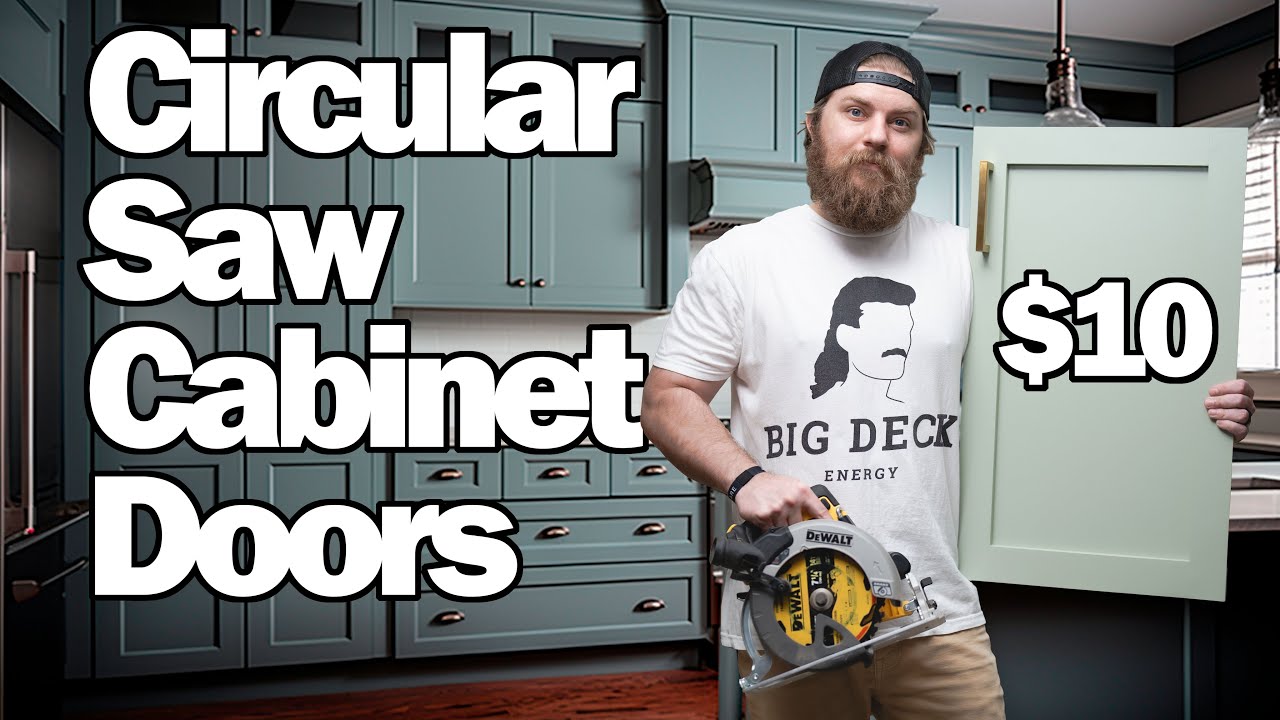 CHEAP and EASY Shaker Cabinet Doors and Drawers | DIY | HOW TO MAKE | Circular Saw | Tutorial