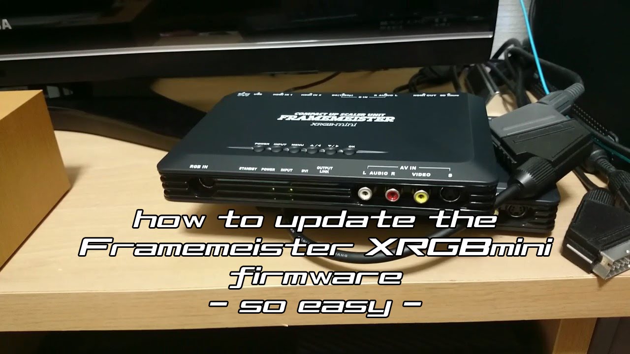 Retro Core  - How to update the Framemeister XRGBmini