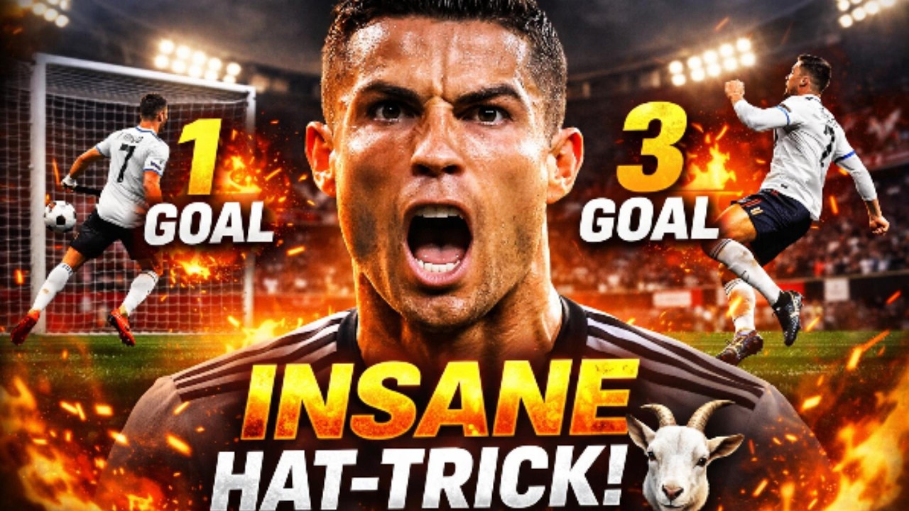 Ronaldo Hat-Trick You Must See I Ronaldo INSANE Hat-Trick 🔥 I GOAT Performance 🐐 I