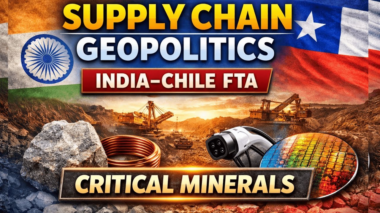 HUGE India&ndash;Chile Trade Deal Near Finish Line: Critical Minerals For EVs, Semiconductors #EWO63