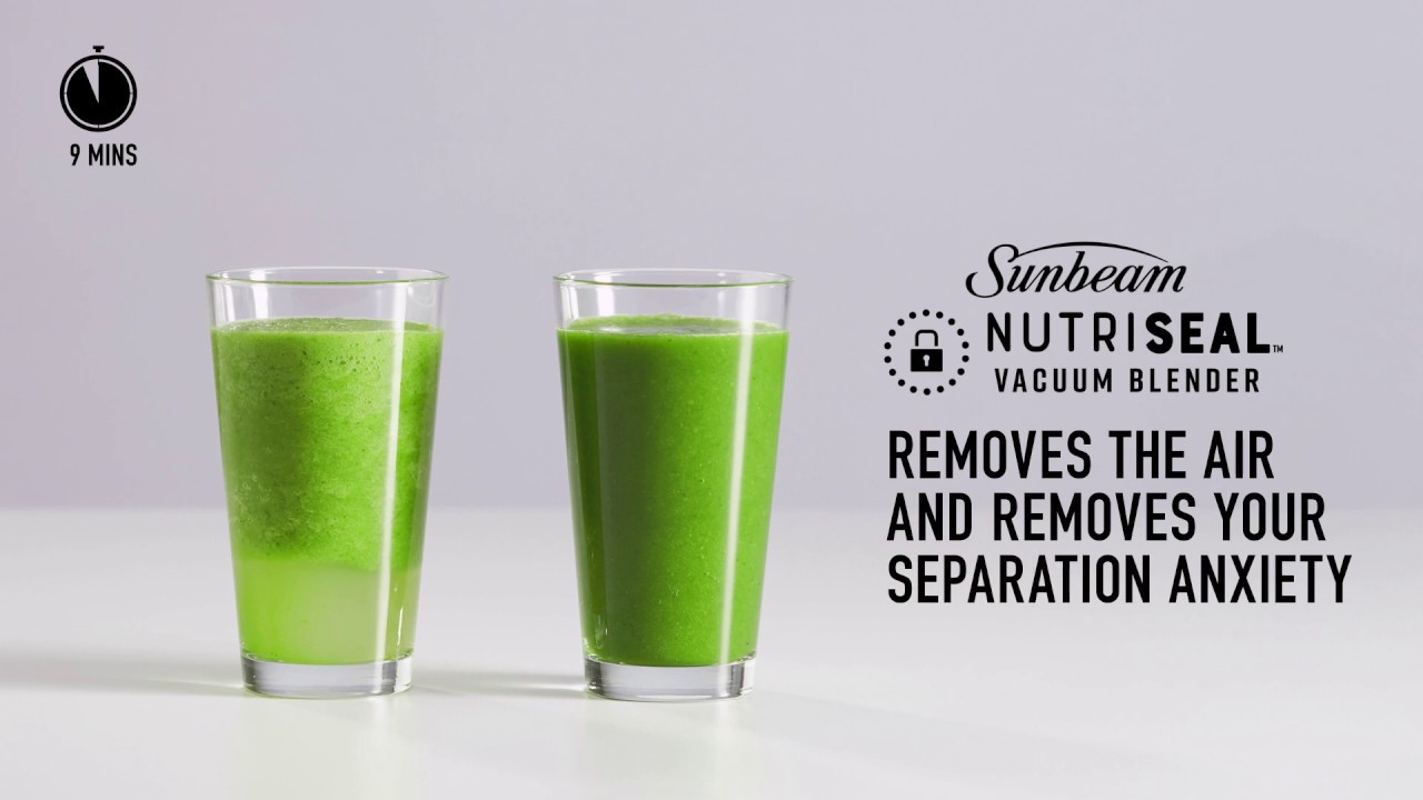 NutriSeal&trade; Vacuum Blender | Takes air out and helps preserve texture and consistency | Sunbeam