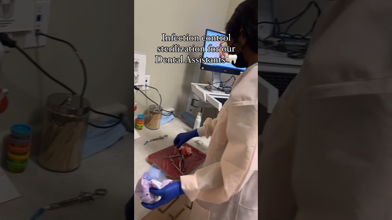 Dental Assistant students learn infection control during their program at Pima Medical.