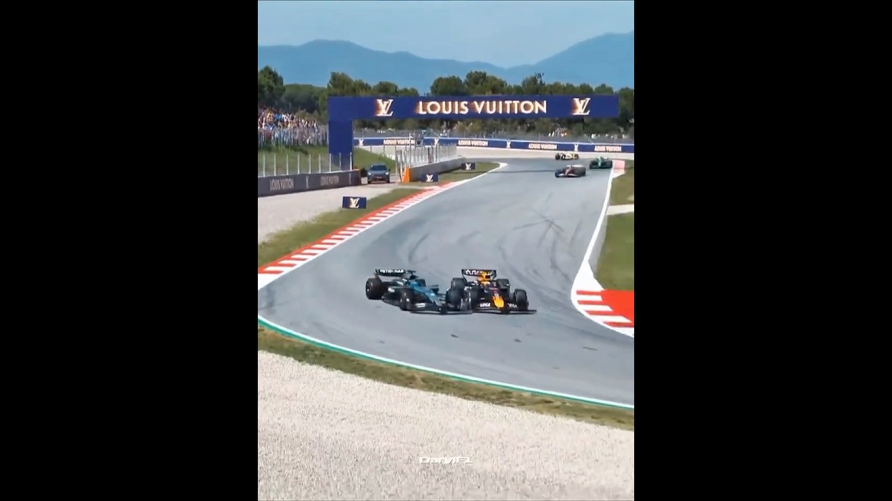 Did Max Verstappen CRASH into George Russell on PURPOSE? Spain 2025 #formula1 #f1 #f1edit #f1shorts