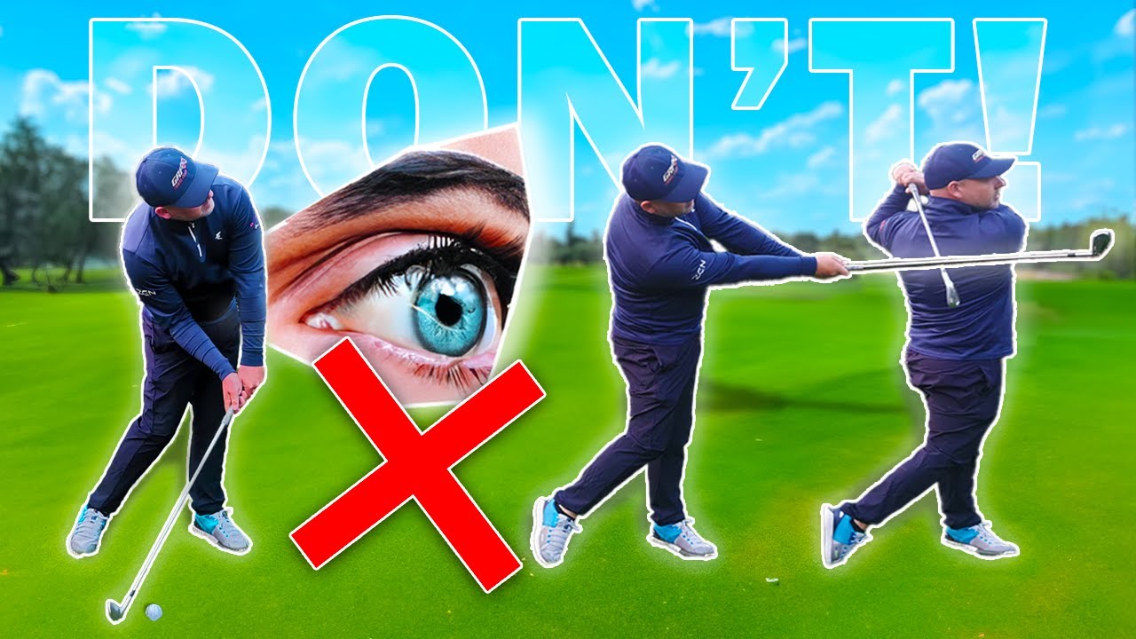 Почему НЕ СТОИТ смотреть на мяч для гольфа, когда бьёшь по нему! 😳 ❌