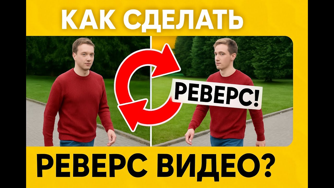 Как БЫСТРО и БЕСПЛАТНО сделать реверс видео. Обратное видео за пару кликов — ЛУЧШИЙ способ!