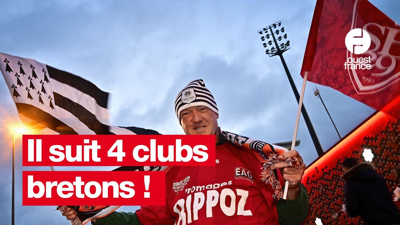 Il est abonné aux quatre clubs bretons et suit tous leurs matchs !