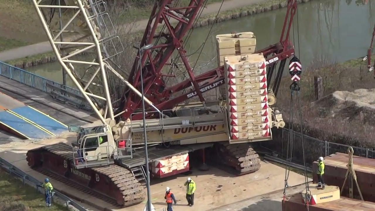 Levage Dufour, Relevage convoi accidenté, Vidéo04, Copyright Manugo