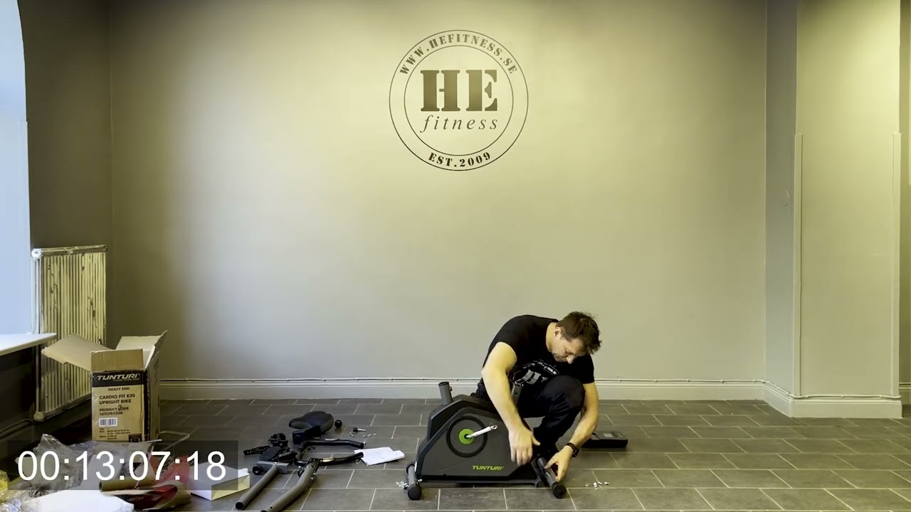 Time lapse unboxing och montering Tunturi E30