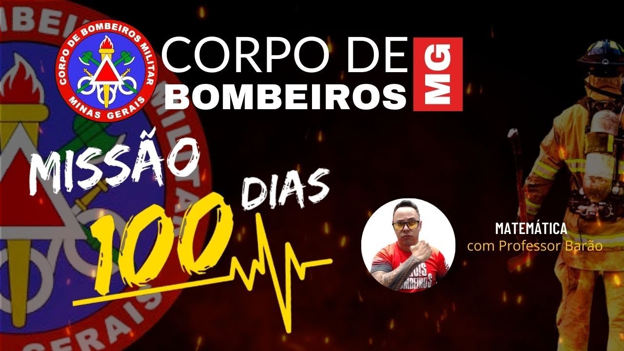 Missão 100 Matemática | Concurso CBMMG CFSD 2025 | Banca IDECAM | Aula #01 -  Conjuntos (Questões)