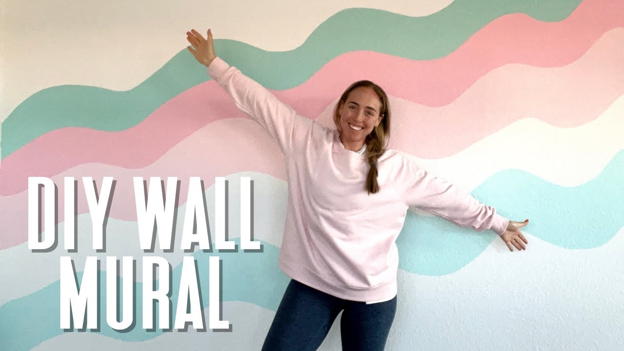 DIY Wall Mural in my NEW STUDIO!