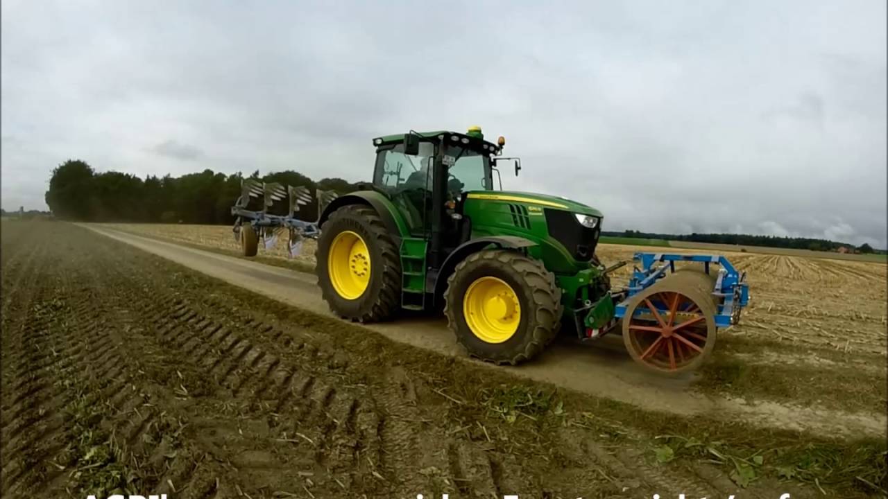 John Deere 6R 6210R Lemken Pflug & packer mit 1200kg AGRIbumper,Tractorbumper