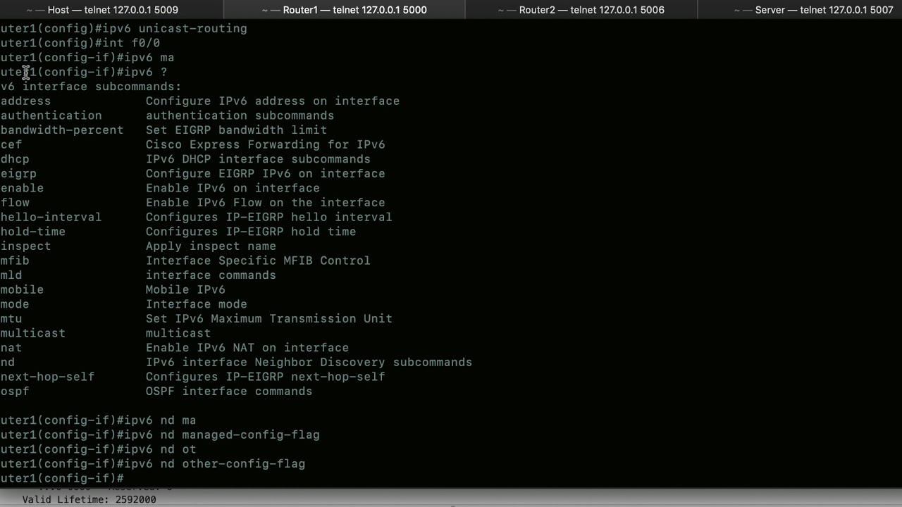 Analysing NDP messages on a real network