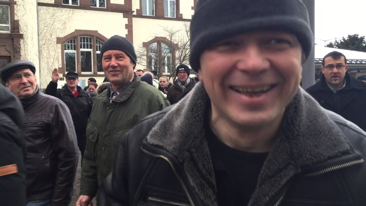 Friedliche Demo in Villingen Leben ohne Angst 24.01.2016  Anfang