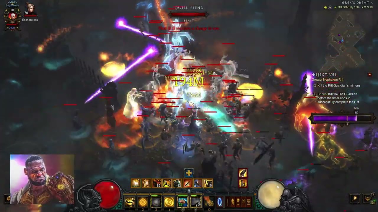 Diablo3 Season 30 Inna Fire ally 150 solo
