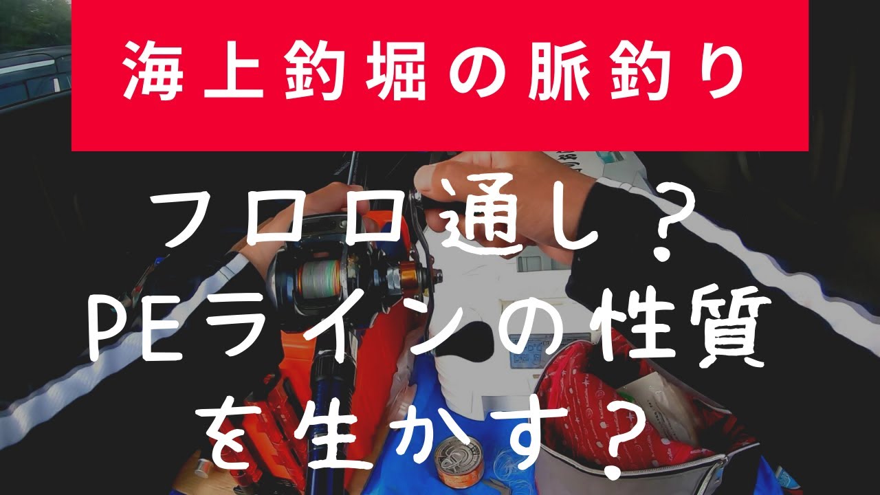 【海上釣堀脈釣り】フロロ通しとPE＋ハリスの釣りおじさん的使い分け