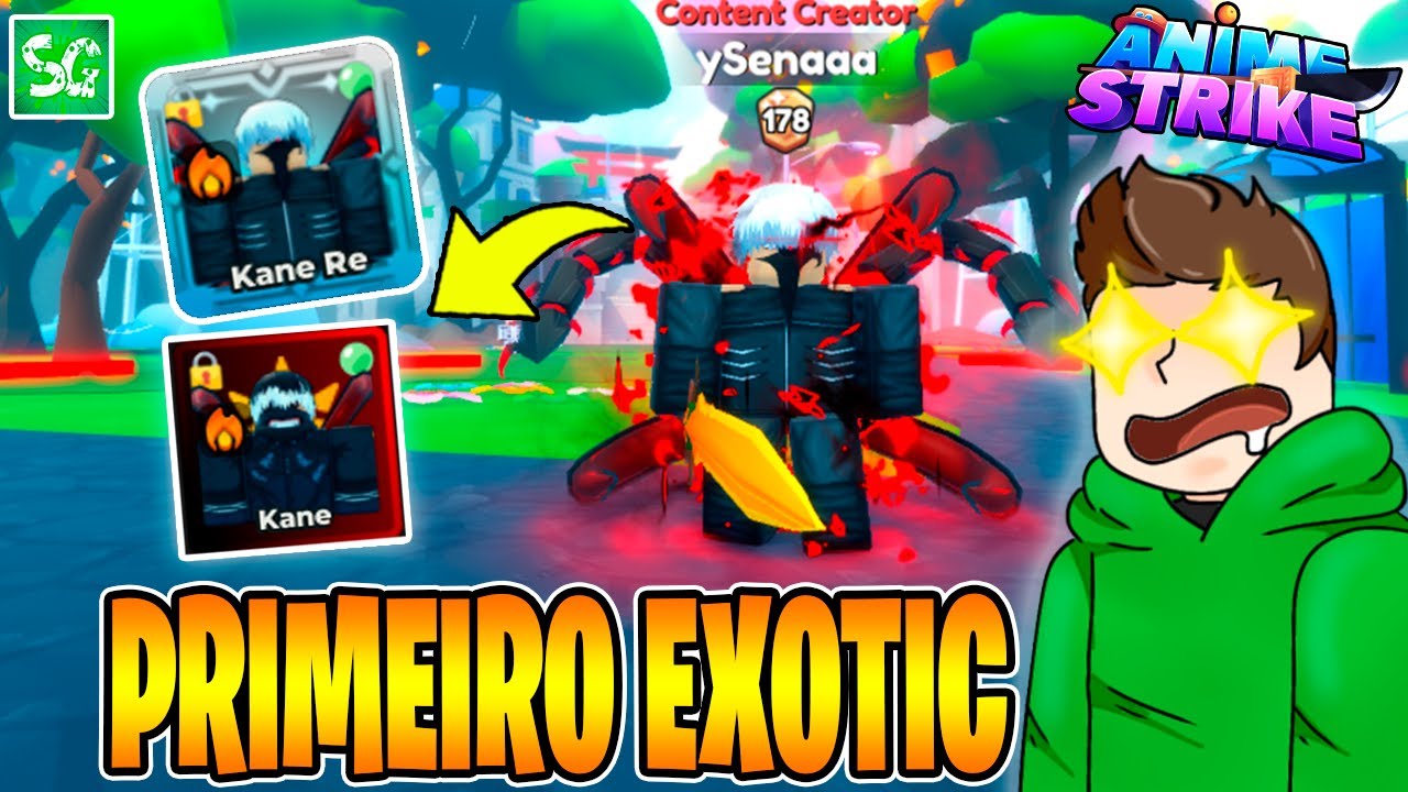 Peguei Meu Primeiro EXOTIC no Anime Strike Simulator e Fiquei INSANAMENTE FORTE!