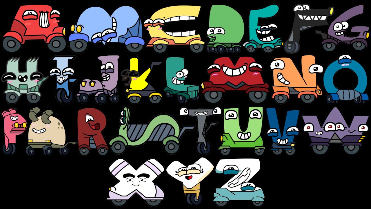 Alphabet Reverse Plush toy (All Letter.. FROM O) BUT THEY CARS 3