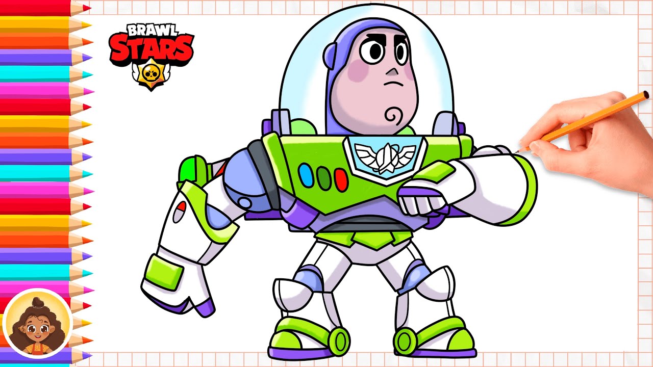 How to Draw Buzz Lightyear | from Brawl Stars & Toy Story
