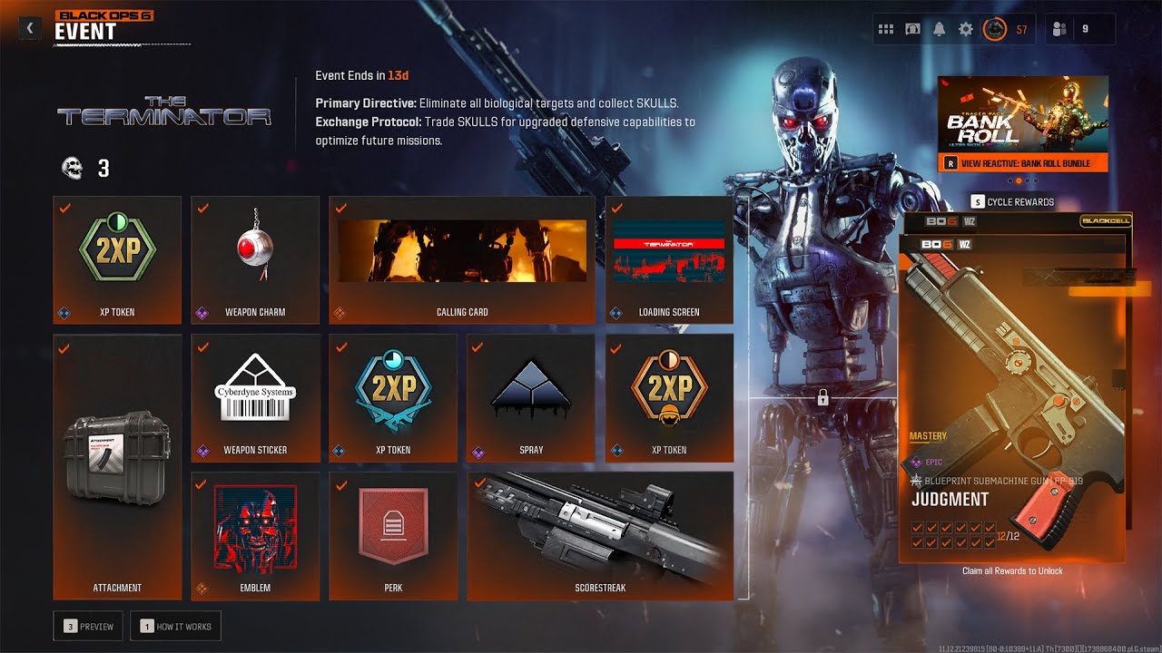 HOW TO CLAIM ALL 14 THE TERMINATOR EVENT REWARDS FAST & EASY IN BLACK OPS 6 (FREE Blueprints & More)