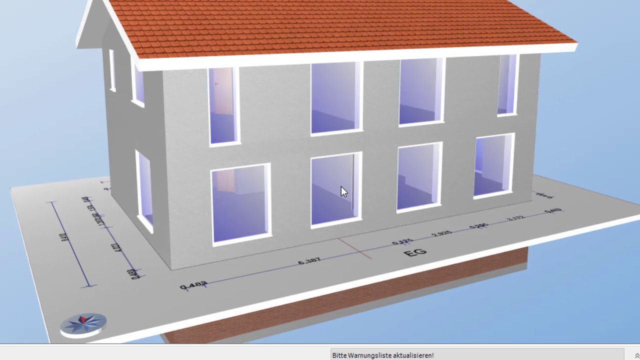 Gebäudeerfassung mit Hottcad Teil 3: Fenster Türen - Hottcadversion vor 2022