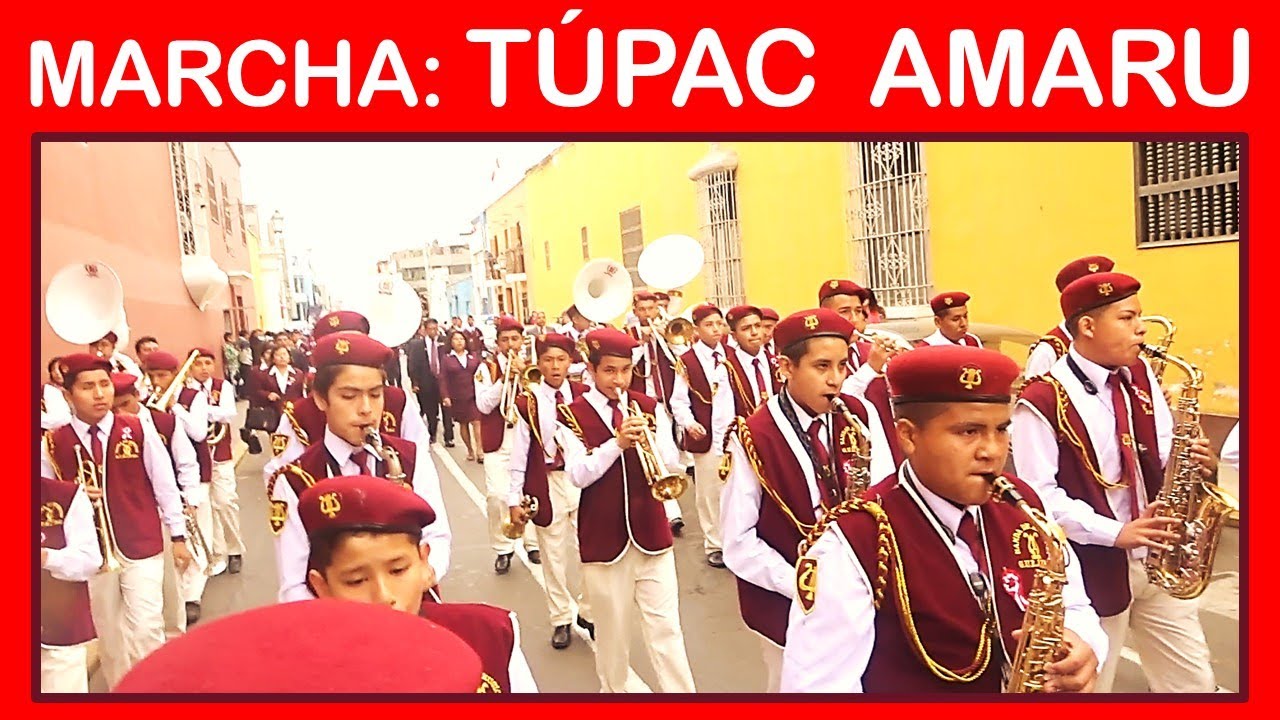 GUE JFSC - TÚPAC AMARU - Marcha Militar Peruana - Banda de Músicos y de Guerra - TRUJILLO