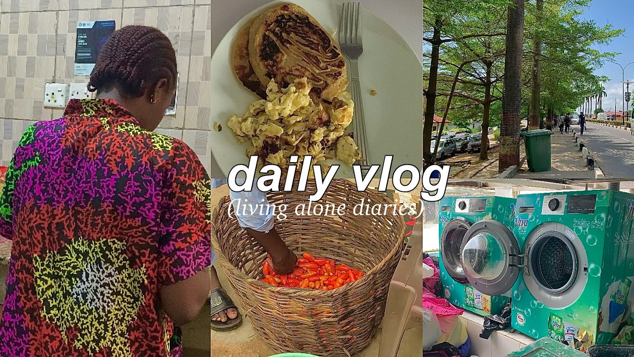 days in my life in nigeria 🌧️ no light, no water | living alone diaries | life of a nigerian student