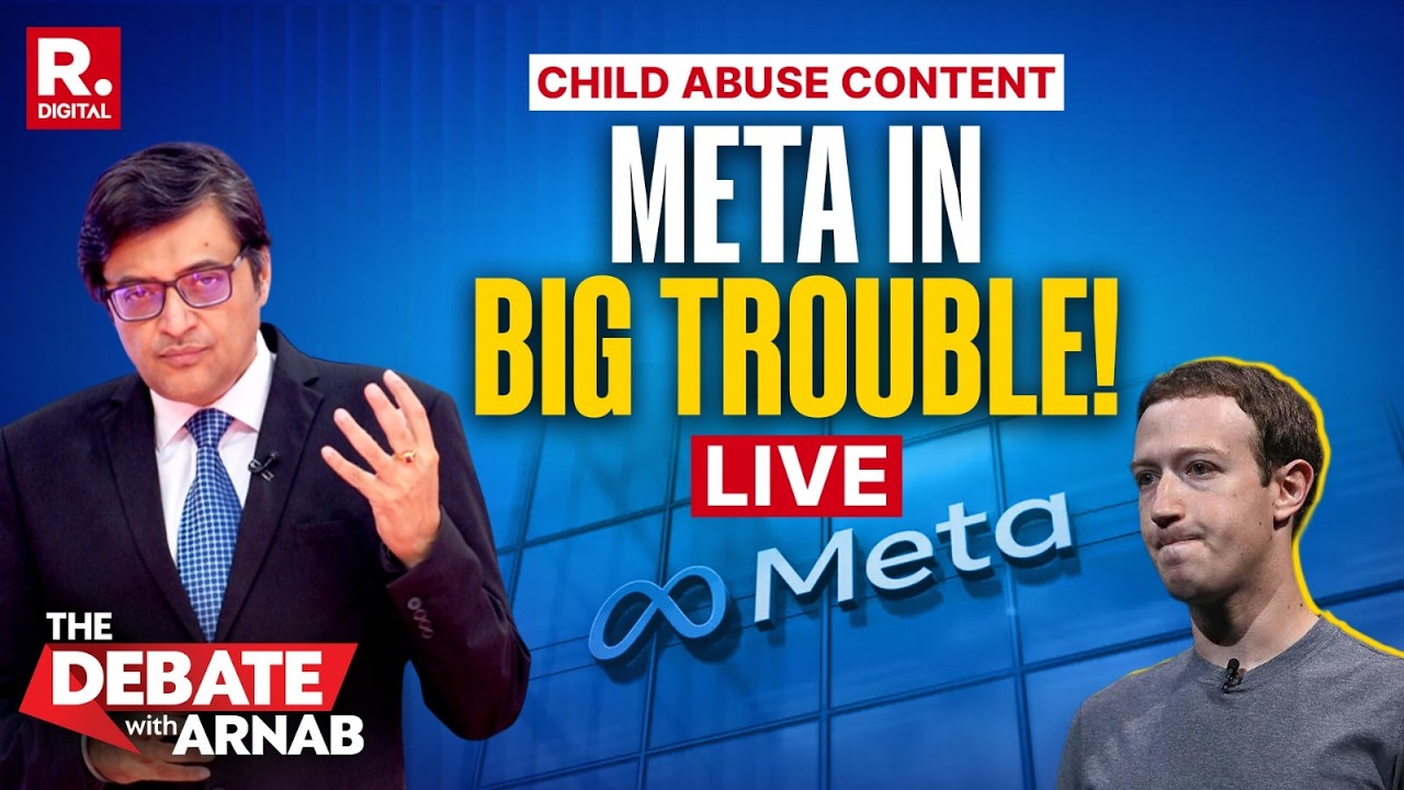 Debate With Arnab LIVE: Meta And Instagram In Big Trouble Over CSEAM On Platform