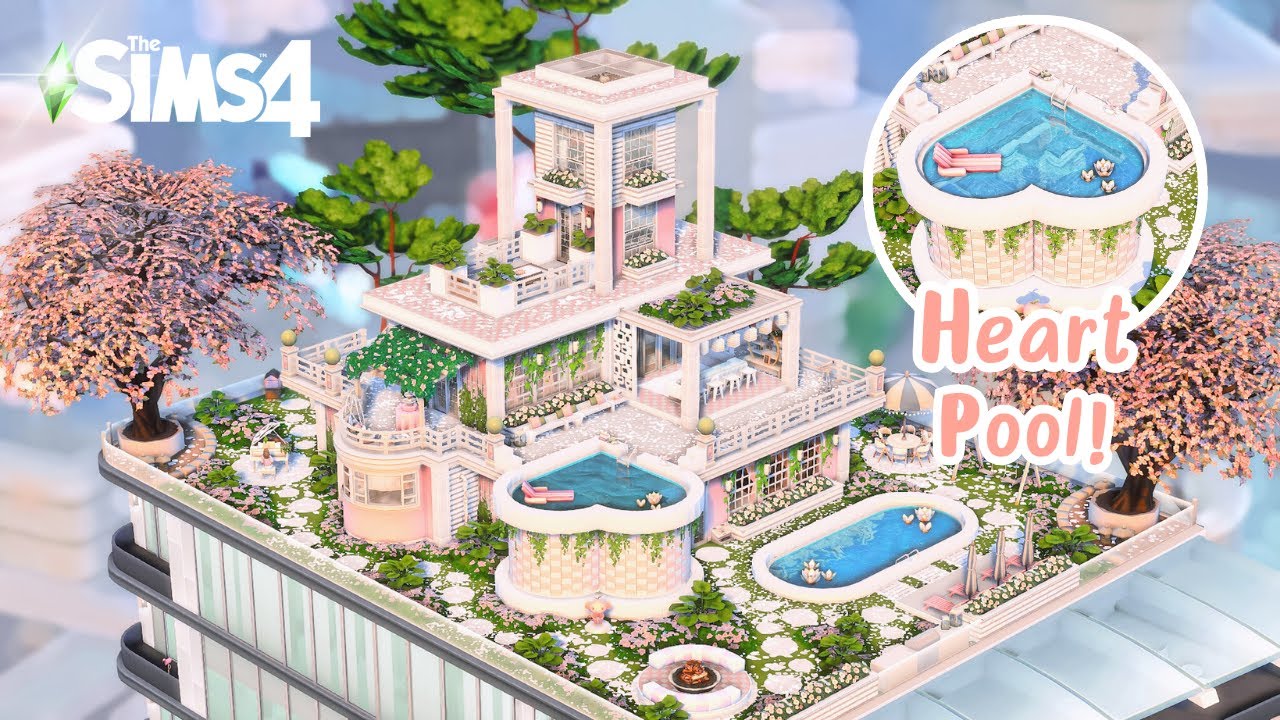 Pink LUXURY Penthouse🌸| NO CC | The Sims 4: Stop Motion Speed Build