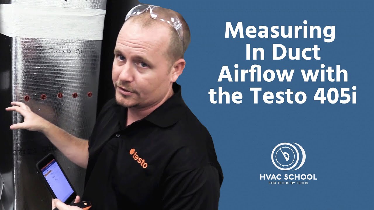 Measuring In-Duct Airflow with the Testo 405i
