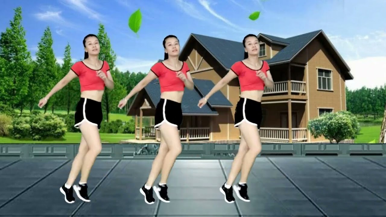 健身操DJ版《粉红色的回忆》歌好听舞蹈好看，简单易学