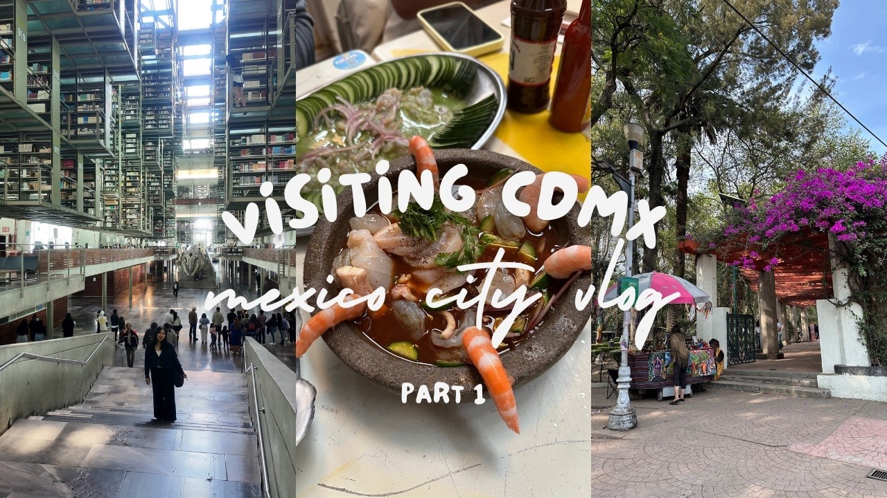Mexico City:  Best Tacos, Top Bar in North America, Cathedral, Library and Shopping! | Part 1